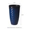 23.75"H Set of 4 Oversized Eco-Friendly PP and Stone Honeycomb Textured Tall Plastic Planter